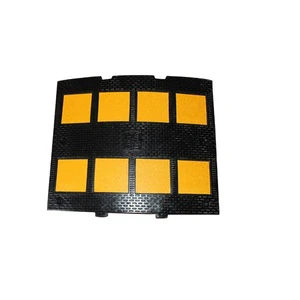 Rubber Speed Bumps Long Speed Bump 66000 LBS Load Capacity Anchors Speed Humps for Asphalt, Driveway, Gravel, Concrete
