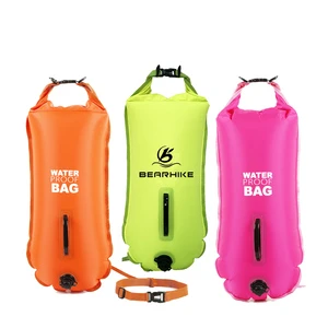 Unique Design Adult Safety Floating Swim Buoy Tow Float With Bright Color For Open Water Swimming Bag