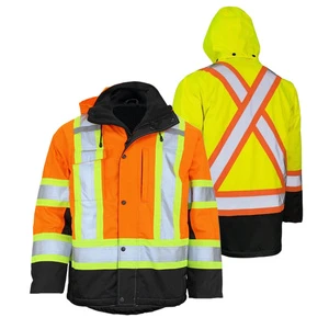 Hot Sale Supply Enhanced Jacket Custom Construction Hi Vis Waterproof Reflective Safety Clothing