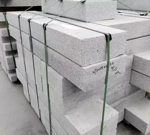 Custom Light Grey White Garden Walking Road Side Edge Curb Granite Kerb Stone