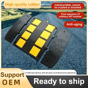 Global Emphasis on Widening Export Reflective Rubber Road Vehicle Blockers European Standard Speed Bumps