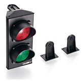 2 Led Red Green Traffic Light 40mm Length With Bracket Indicator Lights