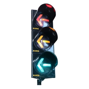 A-Series Power LED Traffic Light Arrow Figure-200 mm Corner Traffic Light Signal Head Crossings UV-resistant Polycarbonate