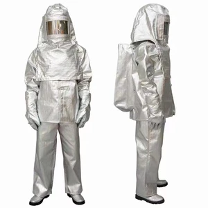 Great Quality 1000 Degrees Aluminized Foil Insulation Coveralls Premium Safety Clothing