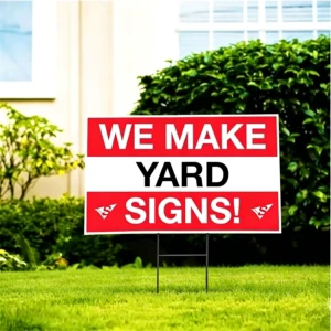 Corrugated Plastic Yard Signs 2mm-10mm PP Board Custom Printed With Metal Stakes For Real Estate