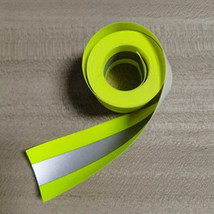 3HAO Custom Width Cotton Flame Retardant Reflective Strip Fabric for Uniform