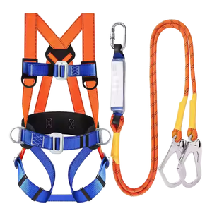 Five-Point High-Altitude Work Harness Complete Polyester Full Body Safety Fall Protection Set Double Hook Fall Prevention