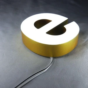 3D Stainless Steel Numbers And Letters Sign Luminous Light House Numbers Metal Backlit Illuminated Led House Numbers