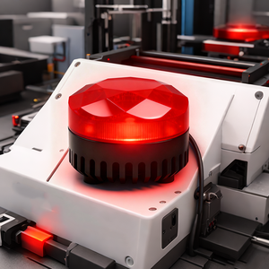Red Safety Strobe Warning LED Light High Visibility Blinking For Machine Tools Electrical Cabinets Automation Equipment-1 Year