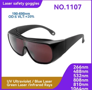 Laser Glasses CE EN207 190-690nm OD6 Laser Protective Eyewear For Diode Laser Hair Removal Beauty Machine IPL Laser Protection