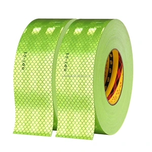 Reflective Tape DOT-C2 Fade Resistant Vehicle Reflective Tape Waterproof Strong Adhesive Warning Tape Conspicuity for Trailer