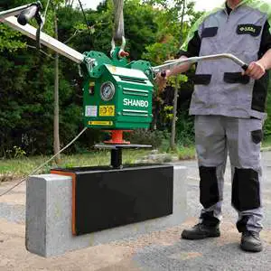 21kg Portable Plug-in Vacuum Suction Conveyor Factory Direct Supply 1200w Curb Stone Vacuum Lifter for Road Stone Handling Works