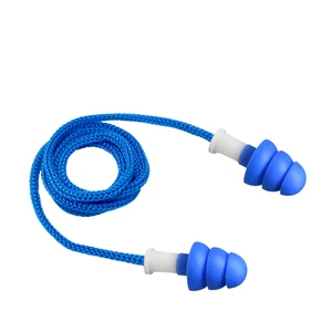 CE SNR 34 DB Cancellation Reusable TPE Earplug For Sleep Noise Reduction Push-In Safety