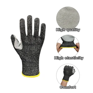 Custom Logo Heavy Duty Welder Fire Resistant Cow Split Leather Protective Hand Welding Safety Work Gloves