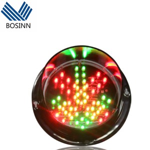 Yellow Amber LED Traffic Module Lamps Round Diameter Signal Lights Warning Light Red Cross Green Arrow