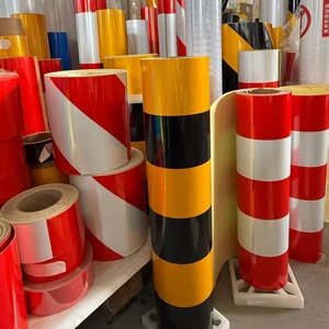 Engineer Grade PET Large Roll Striped Reflective Sheeting for Road Traffic Signs Road Safety