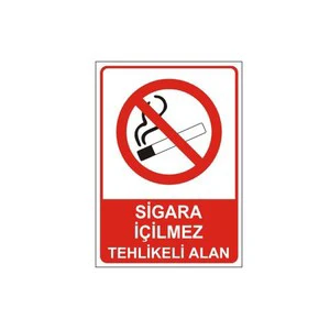 No Smoking & Dangerous Area Reflective Traffic Sign Steel Safety Warning Road Sign