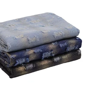 2024 New Design Denim Fabric High Quality Camouflage Coloured Printed Reflective Denim Fabric Roll