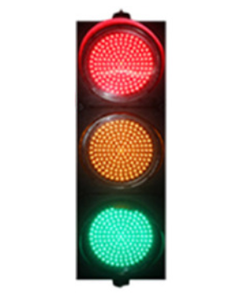 Manufacturer Plastic Solar Powered Flashing Reflective Floor Standing Safety Traffic Signal Lights at Urban Road Intersections