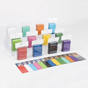 Black-lined Matte Trading Card Sleeves Matte Top Loading Sleeves For Standard Cards 2.5