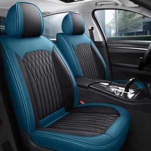 LC Burgundy Delicate Waterproof Breathable Soft Eco-friendly Nappa Leather Mazda Compatible Universal Fit Car Seat Covers
