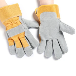 Sunland Leather Garden Welding Gloves Goat Leather Gloves Safety Working Leather Gloves Industrial For Construction