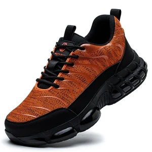 695 Men's Labor Protection Shoes with Steel Toe Caps Anti Smashing and Anti Piercing Men's Shoes Anti Splashing Safe Work Shoes