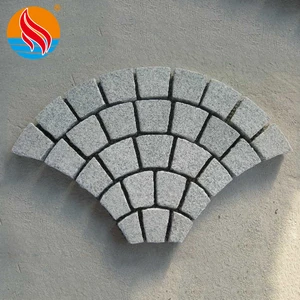 Factory Direct Granite Meshed Cobble Stone for Paving Stone and Driveway