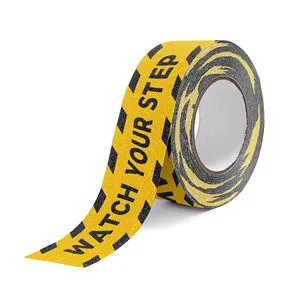 Xuri Custom Safety Underground Road Pvc Warning Tape Traffic Safety Warning Strips Watch Your Step Sticker 5Cm*10M