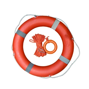 Factory Supply Marine Life Buoy Water Rescue Safety 680mm/720mm Diameter High-Density Foam Filled Plastic