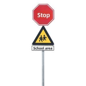 Customizable Single Column Traffic Sign Pole Chongqing Origin for Street Park Road Indication Sidewalk Warning Outdoor Use