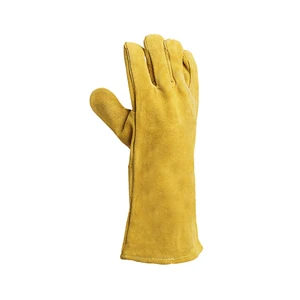 Wholesale Leather Welding Gloves Heavy Duty Wear Resistant Welding Gloves Waterproof Welding Gloves