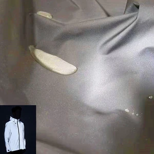 AQTQ Waterproof Polyester Silver High Reflective Fabric for Jacket