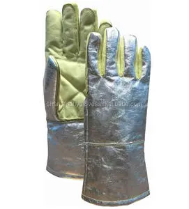 Factory Sale 500 Centigrade Aluminum Thermal & Cut Resistant Welding Glove - 37052 Safety Glove Hands protection safety