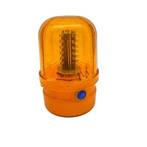Battery-Powered LED Reflective Traffic Warning Light Construction Use Vehicle-Mounted Flashing Light Magnetic Mounting Model