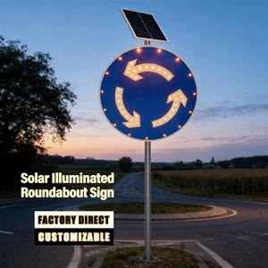 Hot Sale Custom Aluminum IP65 Solar Powered Flashing LED 3M Reflective Pedestrian Crossing Road Traffic Safety Warning Sign