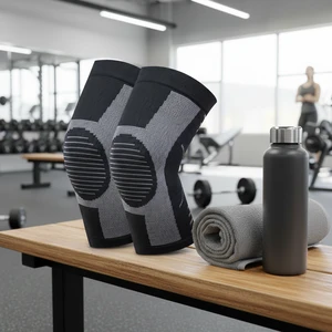 Compression High Elastic Nylon Knee Brace Breathable Workout Gym Knee Sleeves Protective Knee Support