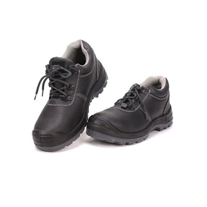 AODEXIANG Unisex Summer Industrial Toe Low-Cut Lace-Up Steel Toe Safety Shoes Two-Layer Genuine Leather Mesh Lining PU Midsole