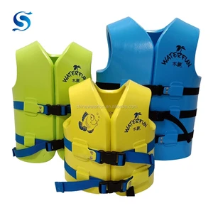 High Quality Custom Vinyl Coated Foam Swim Vest Life Jacket Life Vest For Water Parks
