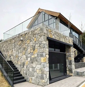 Wholesale Modern Design Natural Stone Slate Split Finish Irregular Crazy Pave Stone For Outdoor Wall Paving