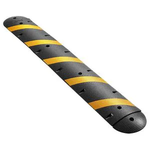 Rubber Speed Bump 6 Ft 30 Mm Height Heavy Duty For Asphalt Roadway Safety