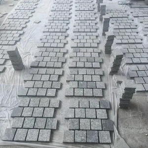 Mountain Gray Granite Cobble Stone for Landscape Paving