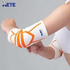 Professional Sports Protective Gear Breathable Spandex Nylon Ergonomic Lightweight Tennis Elbow Compression Sleeve Pull-On