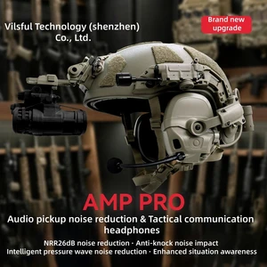 Sound Pickup Noise Reduction Communication Headset Hearing Protection Earmuff Omni-directional Mic Scene Switching IPX5 Over-Ear