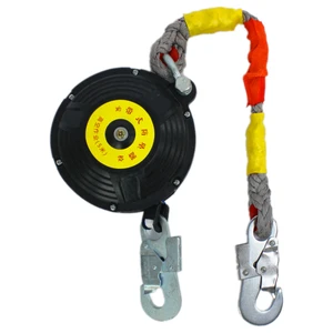 Self Retracting Lifeline Fall Arrester Fall Protection With Alloy Steel Hook & Nylon Rope