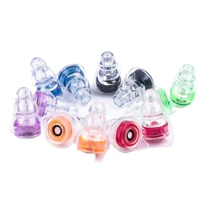 High Fidelity Reusable Silicone Earplugs 20dB Noise Reduction CE Certified for Musicians Concerts-Fashionable Hearing Protection
