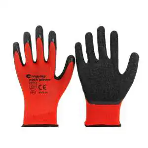 CHAUNGYING Men's Work Gloves Anti-Static Latex Mechanic Worker Gloves Nylon Lining Construction Welding Size XL Free Sample