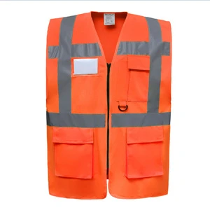 Professional Grade Surveyor Safety Vest | ANSI Certified Waterproof Customized Logo Class 1 Work Vest