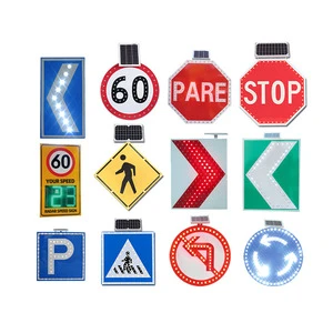 Miniature Traffic Signs for Kids Arrow Cross Led Cheap Traffic Signs