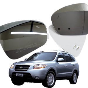 Bolab New OEM Replacement Wide Angle Convex Heated Silver Side Mirror Premium Glass Easy Installation for Santa Fe (CM)